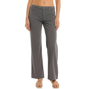 Gloria Vanderbilt Amanda Womens Pants Sz 16 Heathered Grey Straight Leg Comfort‎